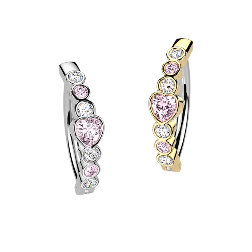Bauchnabelpiercing Ring Herzen