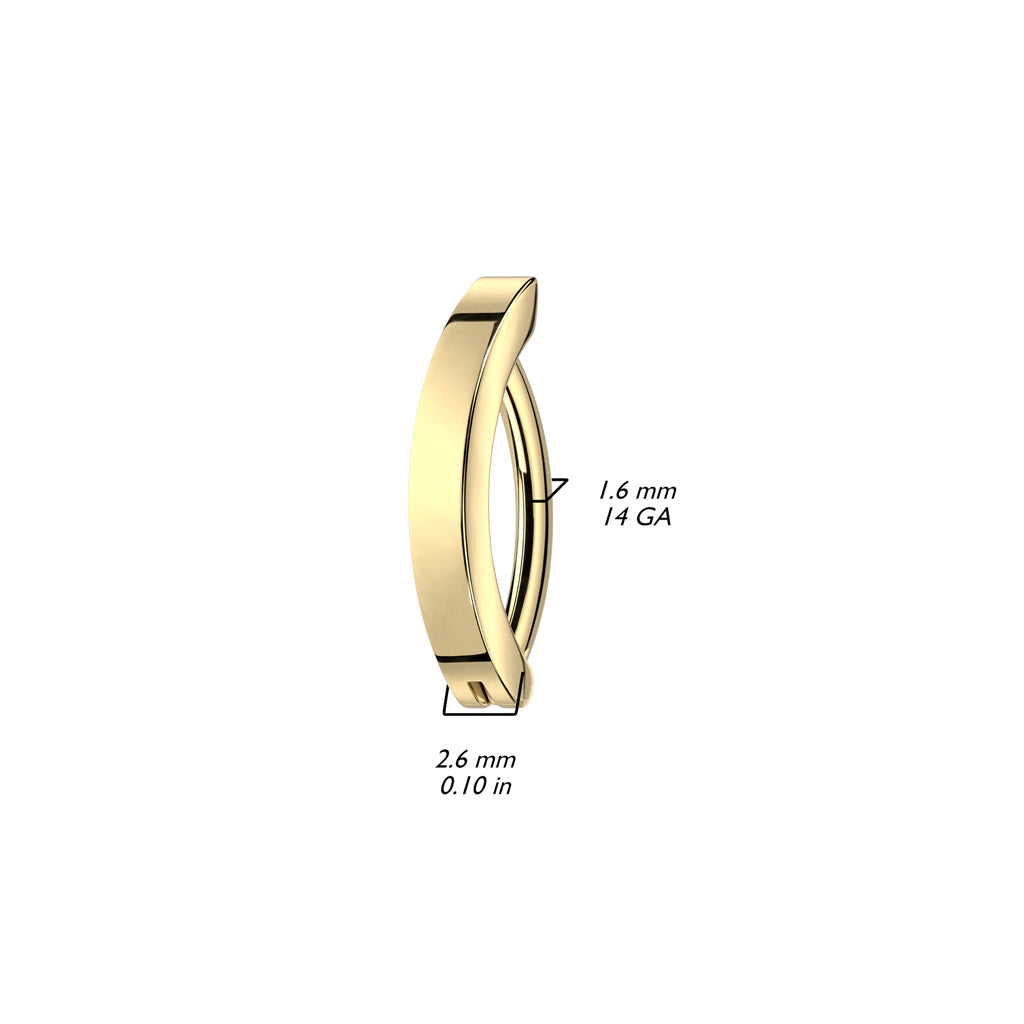 Bauchnabelpiercing Ring aus Titan