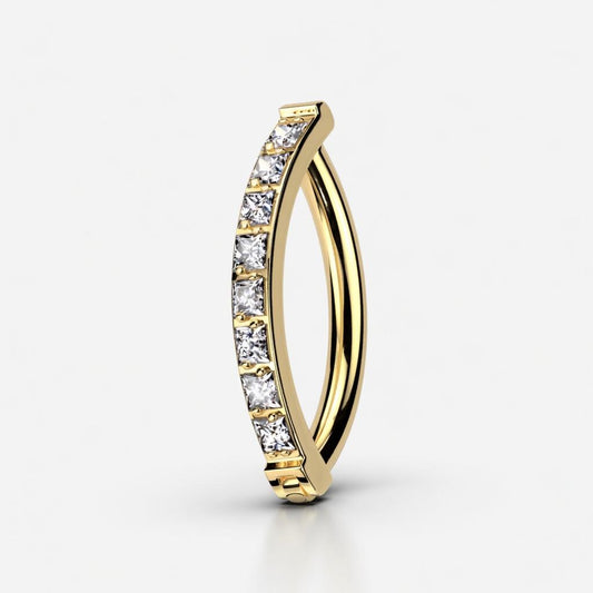 Bauchnabelpiercing Ring quadratische cz