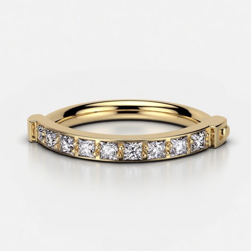 Bauchnabelpiercing Ring quadratische cz