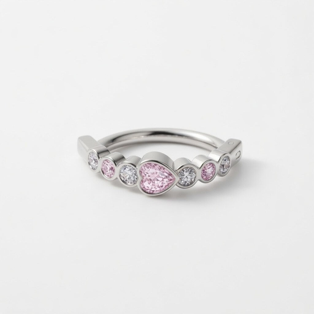 Bauchnabelpiercing Ring Herzen