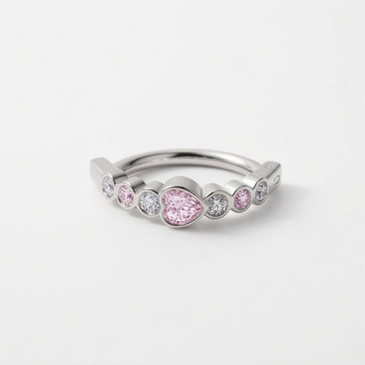 Bauchnabelpiercing Ring Herzen
