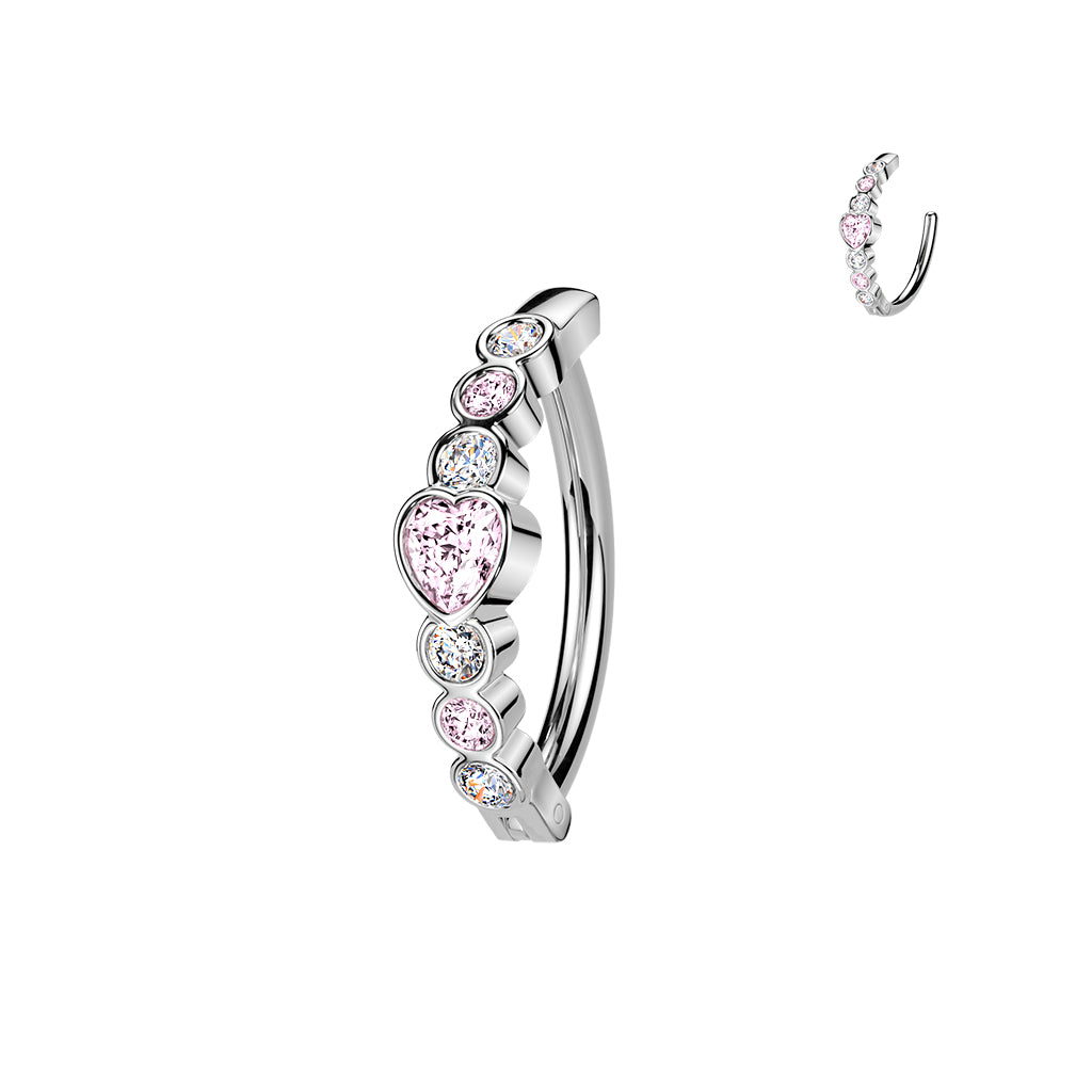 Bauchnabelpiercing Ring Herzen