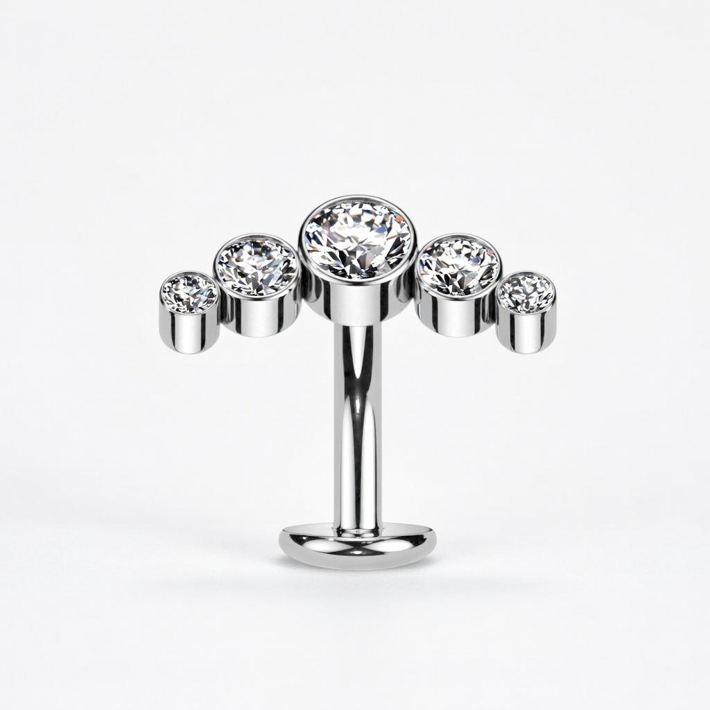 Bauchnabelpiercing Swarovski Kristallen klein