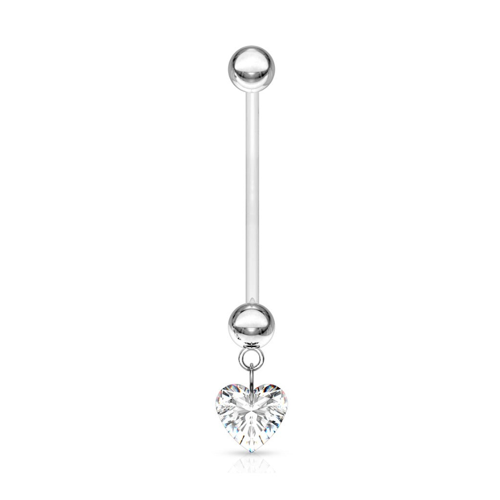 Bauchnabelpiercing Schwangerschaft Herz Anhänger