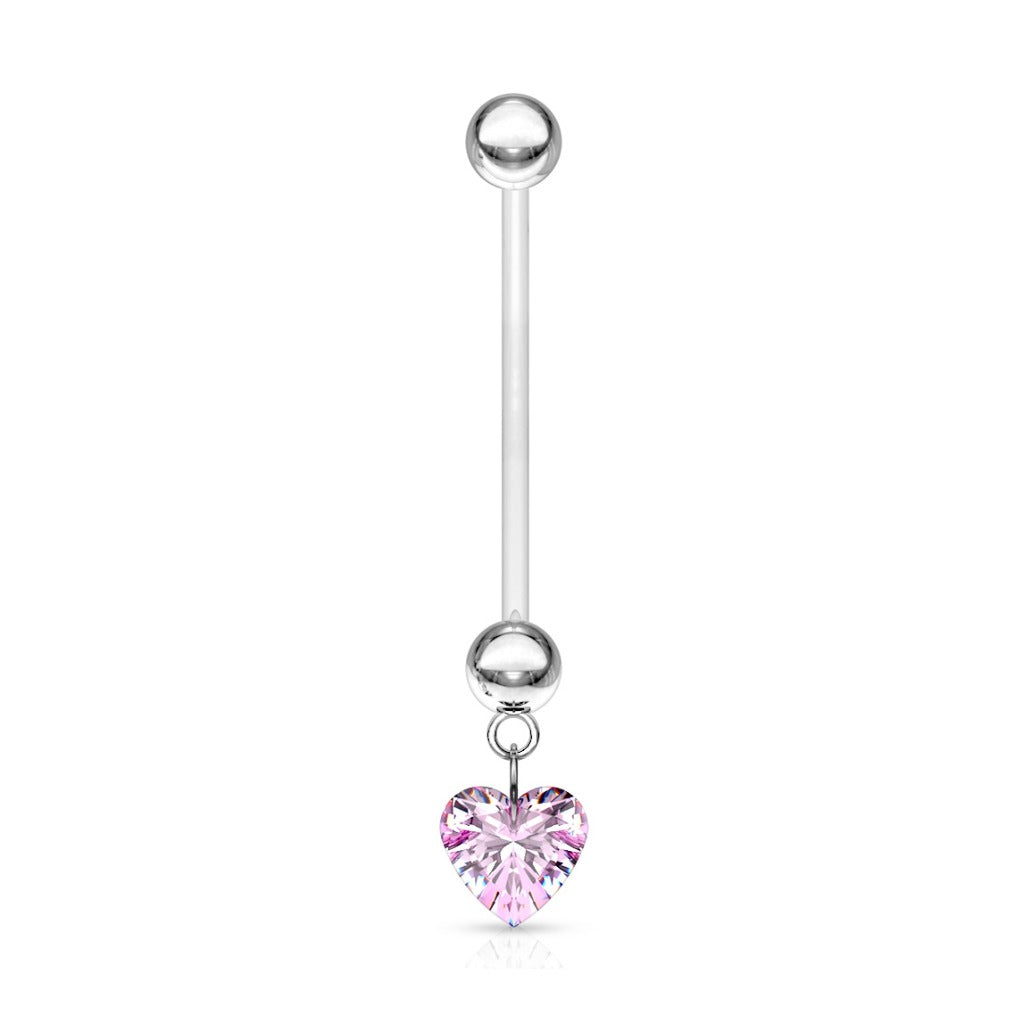 Bauchnabelpiercing Schwangerschaft Herz Anhänger