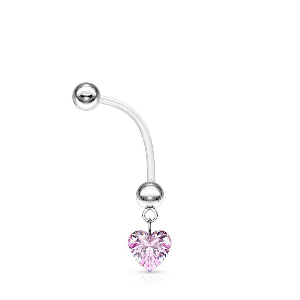Bauchnabelpiercing Schwangerschaft Herz Anhänger