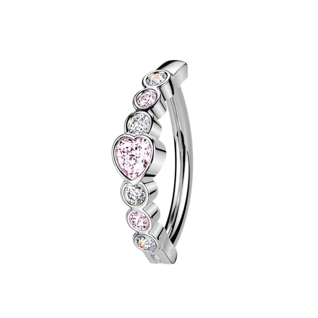 Bauchnabelpiercing Ring Herzen