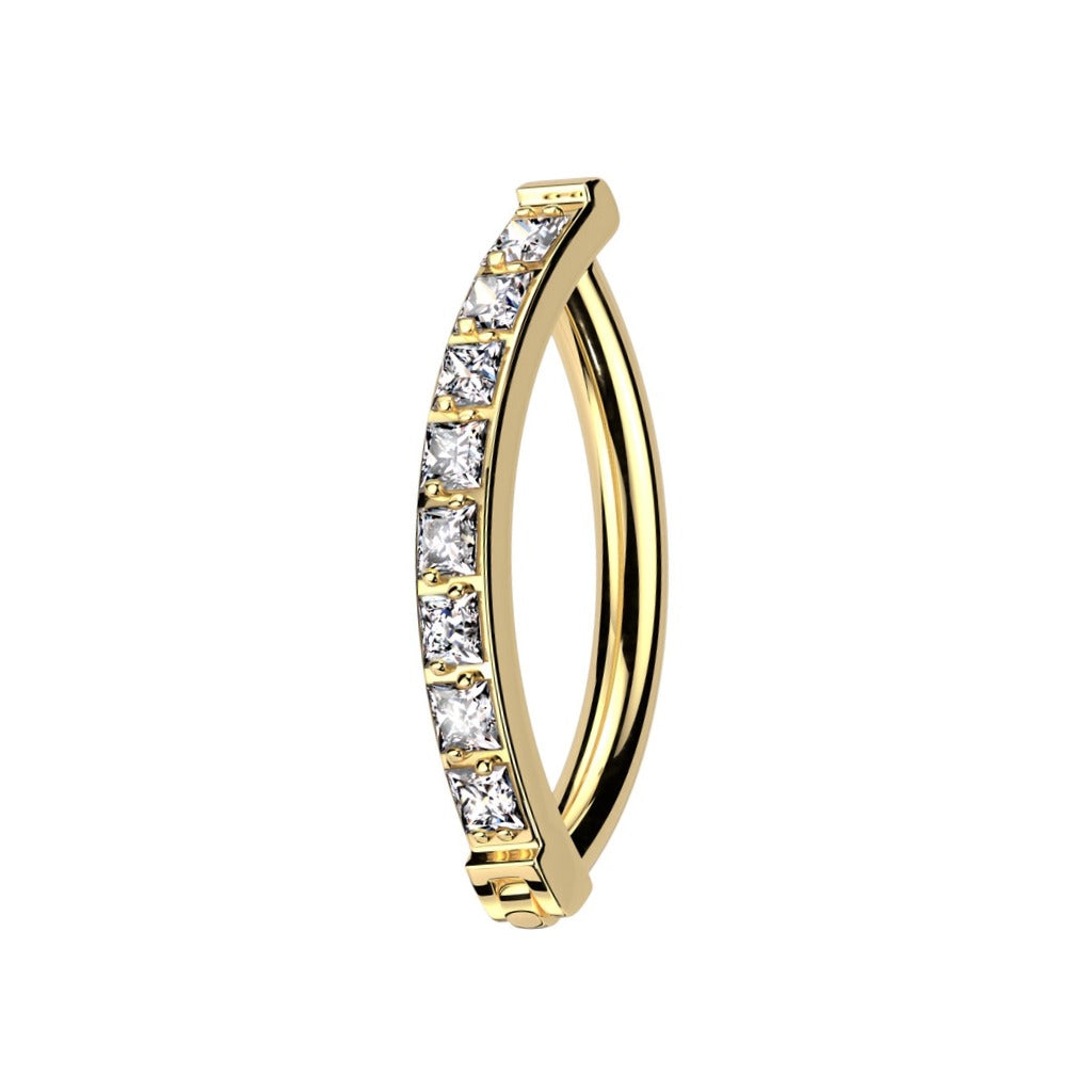 Bauchnabelpiercing Ring quadratische cz