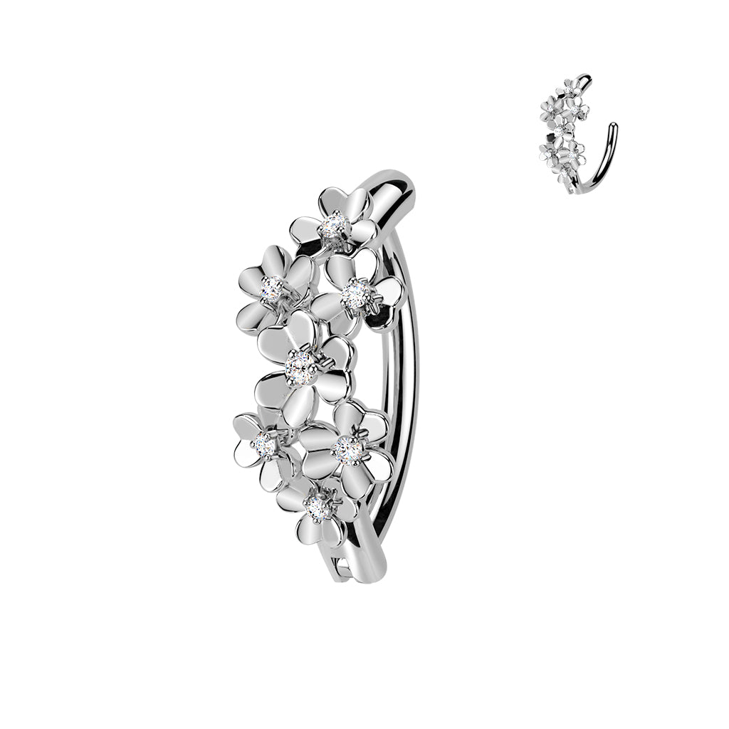 Bauchnabelpiercing Ring Blumen Bouquet