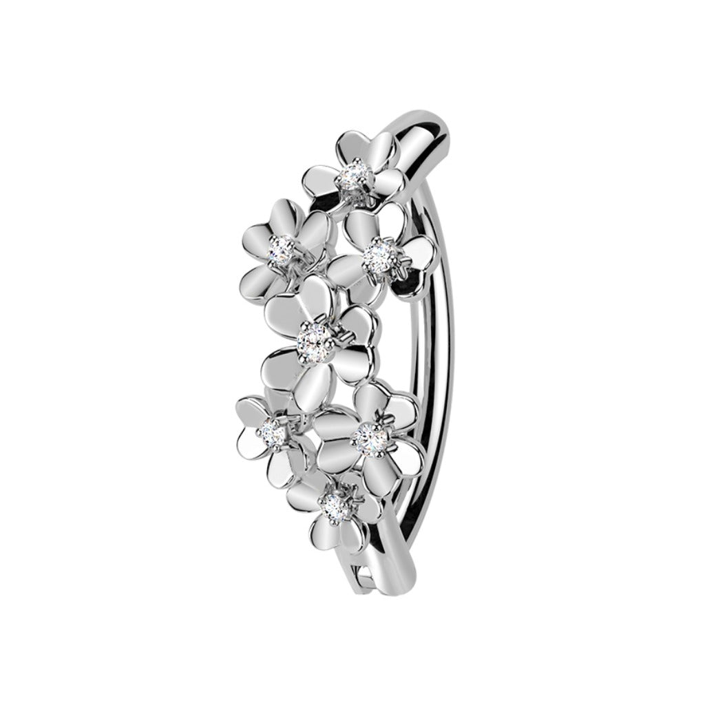 Bauchnabelpiercing Ring Blumen Bouquet
