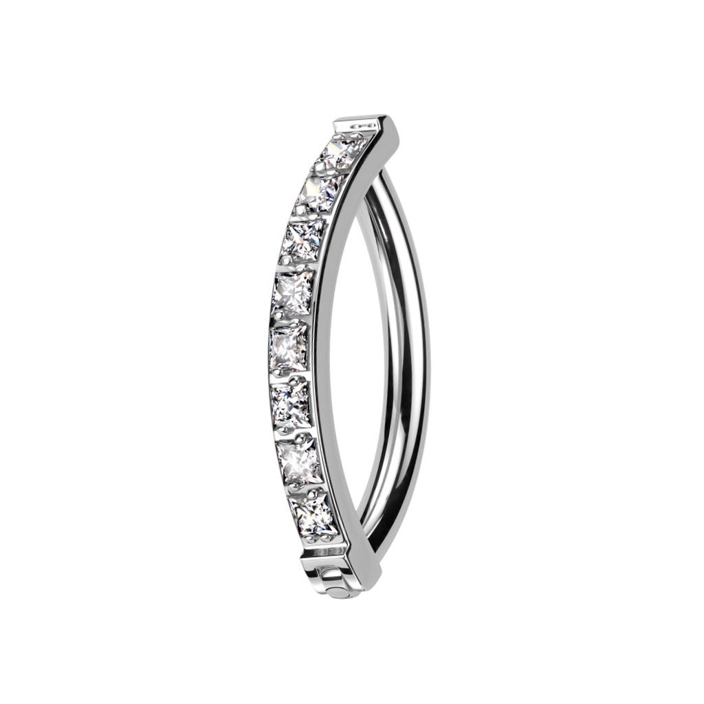 Bauchnabelpiercing Ring quadratische cz