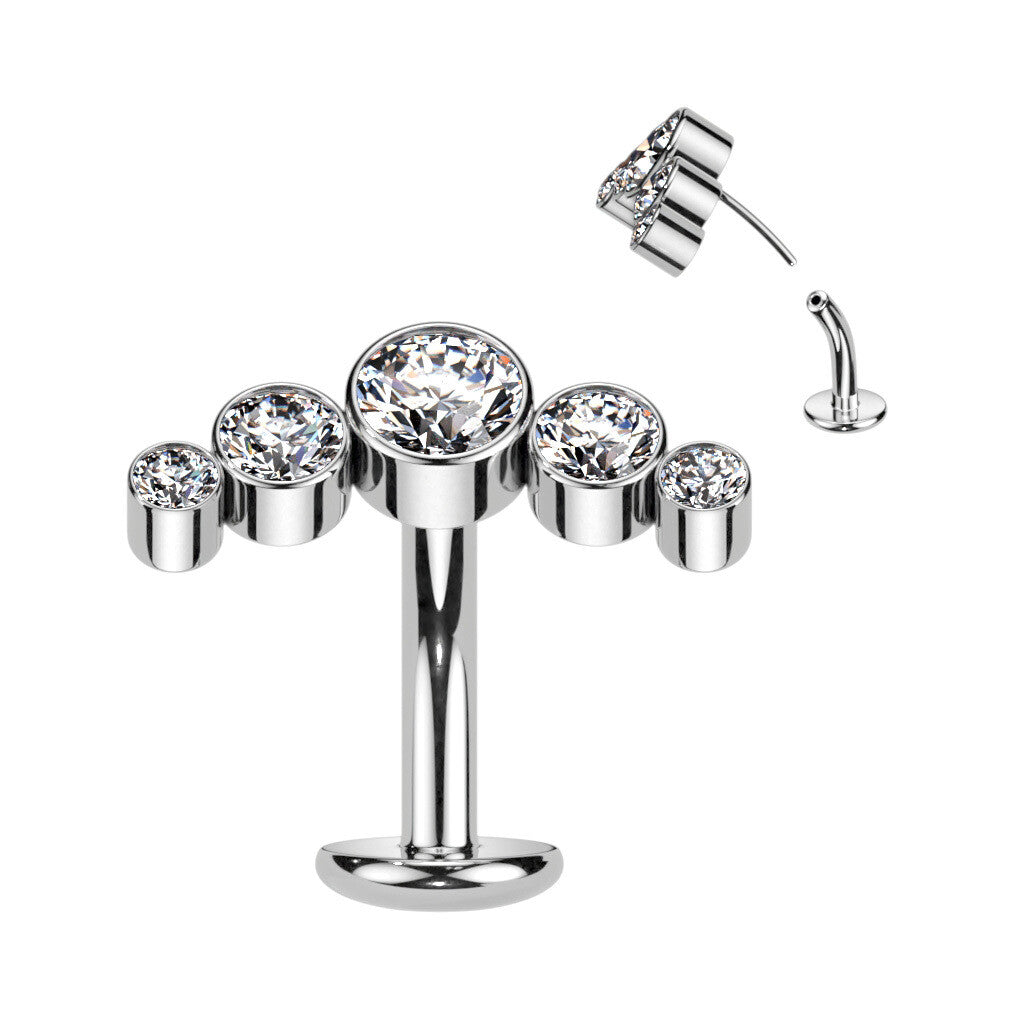 Bauchnabelpiercing Swarovski Kristallen klein