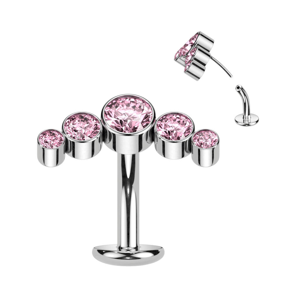 Bauchnabelpiercing Swarovski Kristallen klein